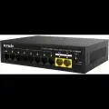Tenda Сетевое оборудование S110GPC Коммутатор неуправляемый PoE, 10 портов, 8x100 Мбит с, 2х1 Гбит с, PoE 8х30 Вт до 80 Вт , настольный,