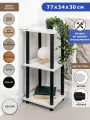 Этажерка деревянная GASTRORAG 0770/3, 3 полки, размеры 34 х 30 х 77 см