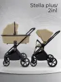 Коляска 2 в 1 для новорожденных Sweet Baby Stella Plus Beige с сумкой для мамы