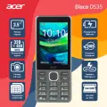 Телефон сотовый Acer Disco DS35, 2 Nano-SIM, 3.5, 1800 мАч, Темный серый