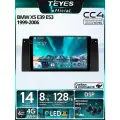 Магнитола BMW X5 E39 E53 1999-2006 Teyes CC4 8/128GB,8-ми ядерный процессор, QLED,2 DSP,4G, Wi-Fi,2DIN