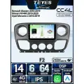 Магнитола Renault Master 2010-2019/ Nissan NV400 2010-2020/Opel Movano 2 2010-2019 (F2) Teyes CC4L 6/64GB