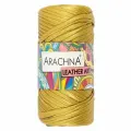 Пряжа LEATHER ART, ARACHNA, тем. желтый - 06, 100% полиэстер, 1 моток, 160 г, 50 м.