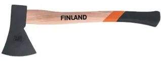 Топор FINLAND / Финланд кованый в сборе, из металла и дерева, длина 36.5см / ручной инструмент