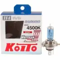 Лампа галогенная Koito H4 12V- 60/55W (P43t) Whitebeam 135/125W, 1шт, 0744W