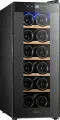 Винный шкаф однокамерный ZUGEL ZTWF122B вместимость: 12 бутылок, черный