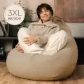 F78 Кресло мешок XXXL стандарт+ Бежевый 3XL Велюр
