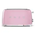 Тостер Smeg TSF02PKEU, для 4 тостов, 1500Вт, металлический, цвет розовый