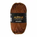 Пряжа ALPINA ANABEL 100% мерсеризованный хлопок 50 г 120 м №1037 коричневый