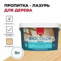 Защитная декоративная пропитка для древесины BIO COLOR aqua 2020 бесцветный (9л)