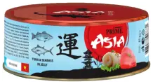 PRIME ASIA Тунец с сибасом в желе, для кошек 85гр х 24шт