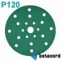 Абразивный круг P120 Betacord Malahit D150 мм 21 отверстие (100 шт.)