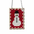 Набор для вышивания Mill Hill #MH162435 Snowman (Снеговик), Счетный крест, 5.8 x 8.3 см