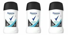 Rexona Антиперспирант стик Невидимая. Прозрачный кристалл, женский, 40 мл, 3 шт