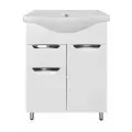 Комплект Тумба Loranto Стиль-60/1 (600х840х450) с раковиной Basic 60 (CS00070392)