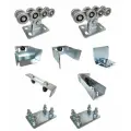 Комплектующие для откатных ворот весом до 400 кг (набор-комплект с подставками) без балки