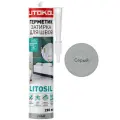 Герметик-затирка санитарный силиконовый LITOKOL LITOSIL Серый 280 мл