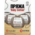 Пряжа для вязания YarnArt Baby Cotton 50гр 165 м хлопок акрил детская 10 мотков 407 светло-коричневый