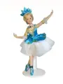 Кукла Балерина, керамическая, коллекционная, голубая, 23 см