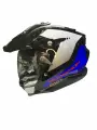 Мотошлем мотард SCORPION EXO ADF-9000 AIR TRAIL, цвет Черный/Синий/Белый, Размер M