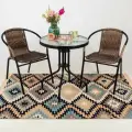 Набор мебели MyHome, металл, плетеный, ротанг, 2 кресла, круглый стол, для 2 человек