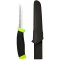 Нож Morakniv Fishing Comfort Serrated Edge, черный/зеленый 12208