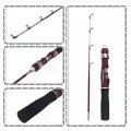 Удочка для зимней рыбалки неопрен 75 см, зимняя удочка для подледной рыбалки черный красный