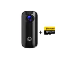 Экшн камера SJCam C100+ Black, с картой памяти 64 ГБ с креплением, цифровым стабилизатором, 4K Ultra HD