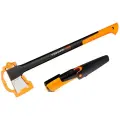 Топор-колун Х21-L Fiskars + универсальный нож с точилкой 1025436 (1023617)