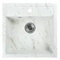 Мойка для кухни из искусственного камня WISENT WA11-13 Мрамор Бело-золотой (беларусь) 505*510*200
