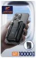 Беспроводной повербанк для iPhone, Power bank 10000mAh, 2 встроенных кабеля, LED-дисплей