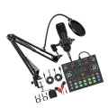 Набор оборудования для подкастинга BM800 microphone singing + v8S-черный