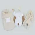 Комплект на выписку 5 предметов Микоша, зимний, светло-бежевый