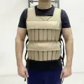 Жилет утяжелитель с гузами 32 кг бежевый