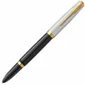 Ручка перьев. Parker 51 Premium (CW2169030) Black St.Steel GT F сталь нержавеющая подар. кор