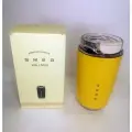 Термокружки, термобокалы Smeg 0.32 цвет жёлтый, непроливайка.