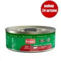 Четвероногий Гурман консервы для кошек Мясное ассорти с Говядиной 100г (24 штуки)