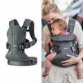 Слинг-эргорюкзак BabyBjorn One Air 3D Mesh для переноски ребенка с рождения и до 3 лет, 3 положения, черно-серый