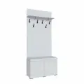 Тумба с вешалкой Плейона Белый