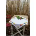 PN-0183789 Набор для вышивания крестом (салфетка) Vervaco Colourful flowers 80х80, Красочные цветы
