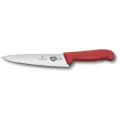 Нож кухонный Шеф-нож VICTORINOX Fibrox, лезвие: 19 см, красный