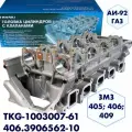 Головка блока цилиндров с клапанами в сборе для двигателей ЗМЗ 405; 406; 409 евро-2; газ/ бензин.