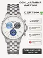 Наручные часы Certina Urban, белый, синий, серебряный, серый