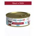Best Dinner Exclusive консервы для кошек при проблемах пищеварения паштет с дичью, 100 г х 12 шт