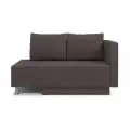 Кушетка PUSHE Леон Lux, универсальный угол, велюр, коричневый Balance 235