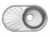 Врезная кухонная мойка Юкинокс Фаворит FAD760.470 -GT6K 1R, матовый, чаша справа (0.6)