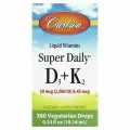 Carlson, Super Daily® D3 + K2, 10,16 мл (0,34 жидк. унции)