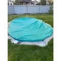 Тент защитный Лагуна, для каркасного бассейна 10x4 м, овальный