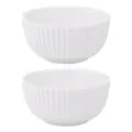 Набор из двух салатников кухонных, фарфор, белого цвета из коллекции Edge, 300 мл, Tkano, TK22-TW_BW0017