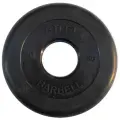 Диск обрезиненный MB Barbell d 51 мм чёрный 20,0 кг Atlet
